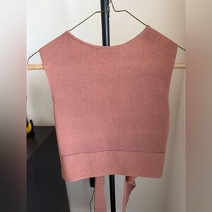 Tie Back Crewneck
Sweater Tank Top